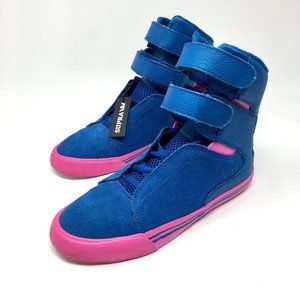 Supra Blue and Pink Women's Sneakers
